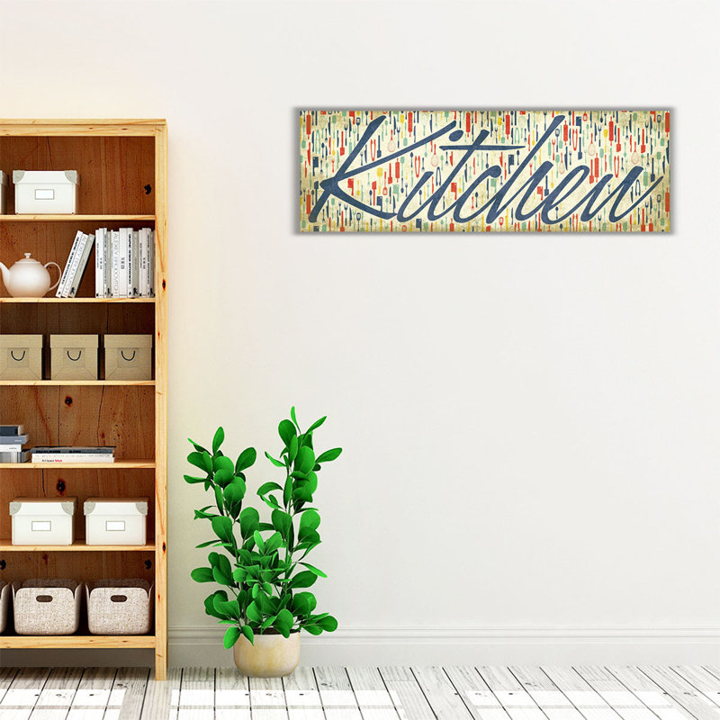 Kitchen - Canvas Print Wall Art, 10" H x 30" W