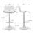 Alabama Swivel Adjustable Height Counter Stool with Metal Frame-811059251