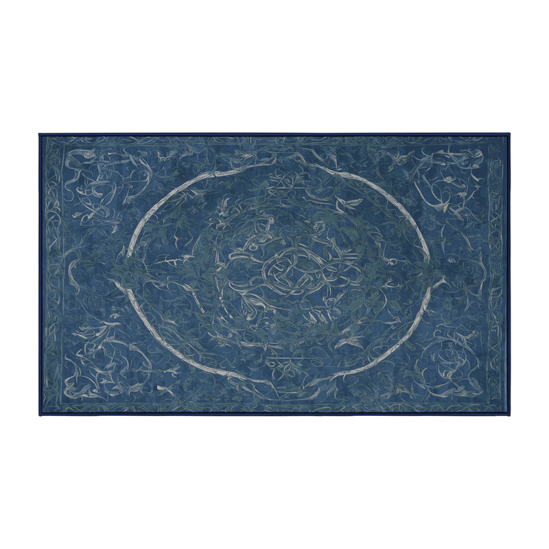 Machine Washable Gray Area Rug, Rectangle 2' x 3'