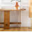 Santo 60" Honey Oak Solid Wood Console Table with 3-Legged Base