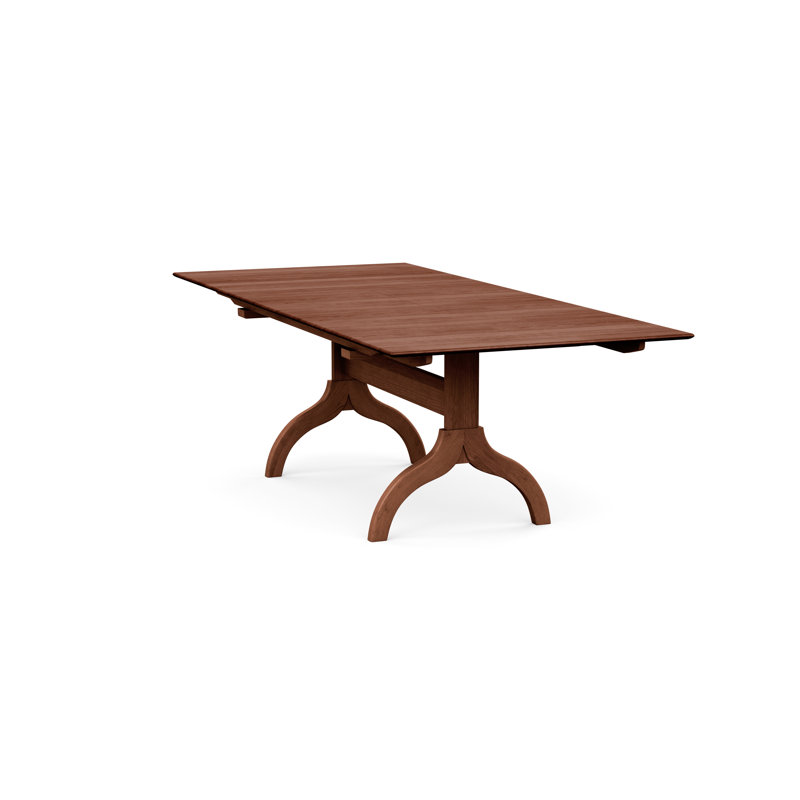 Sarah Four Leg Extension Table, Cognac Cherry, 60" L x 38" W