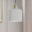 Luminaire suspendu en résine 1 lumière avec cordon de 15 pi et interrupteur en ligne