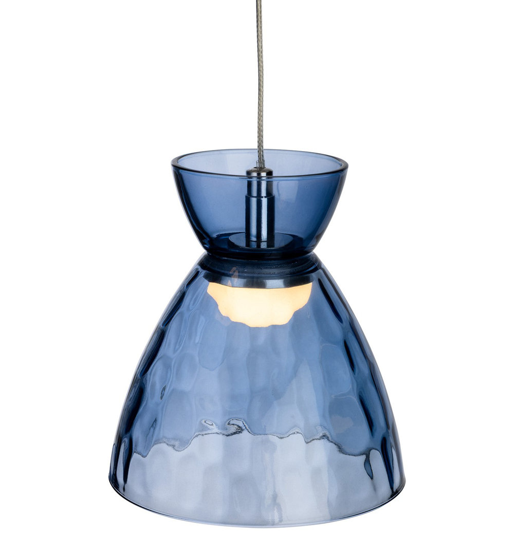 1 - Light Chrome LED Dome Pendant