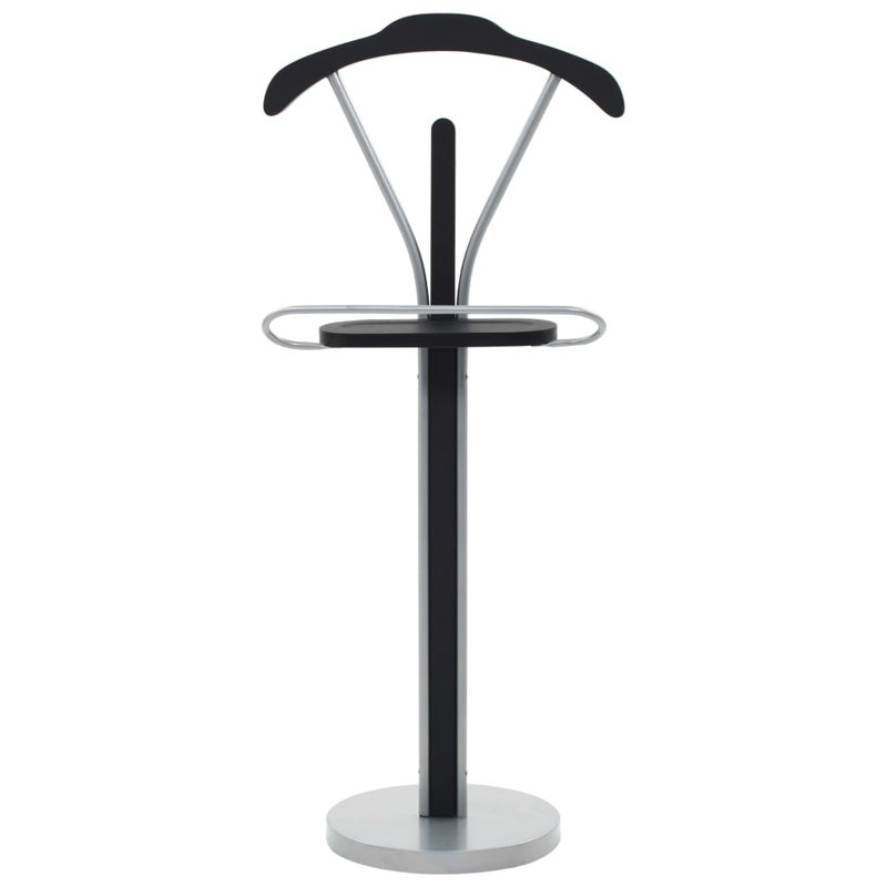 Salyer Freestanding Valet Stand, Black