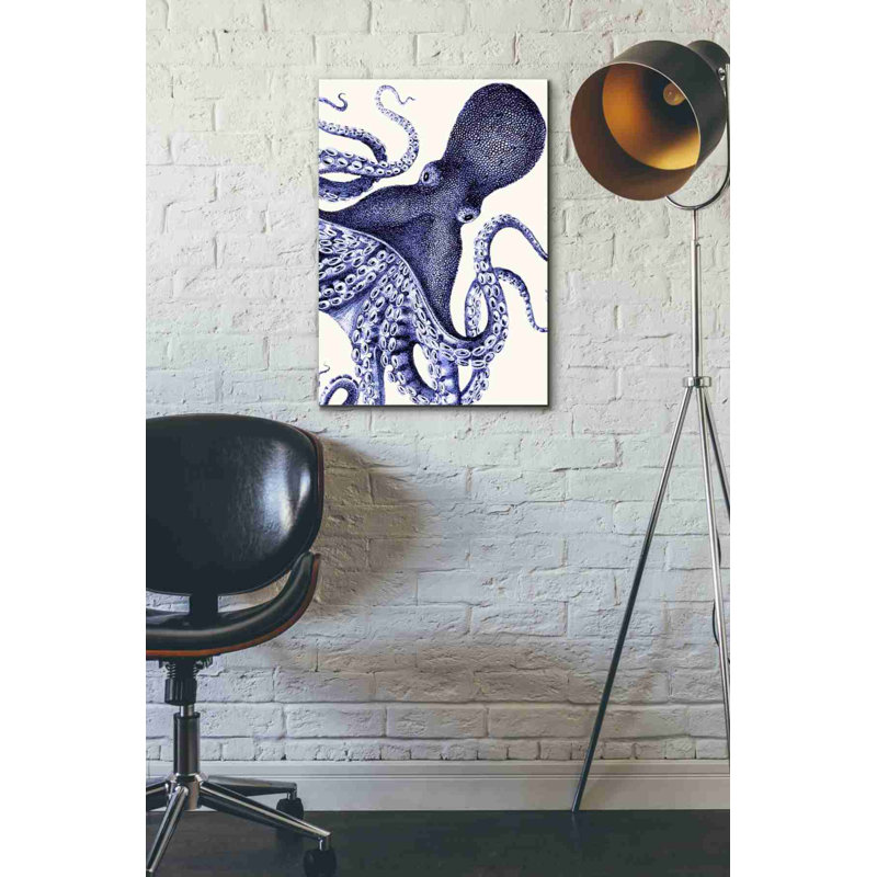 «Landscape Blue Octopus», impression sur toile tendue, H 26 po x l 18 po