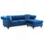 Canapé (sans repose-pieds), bleu marine