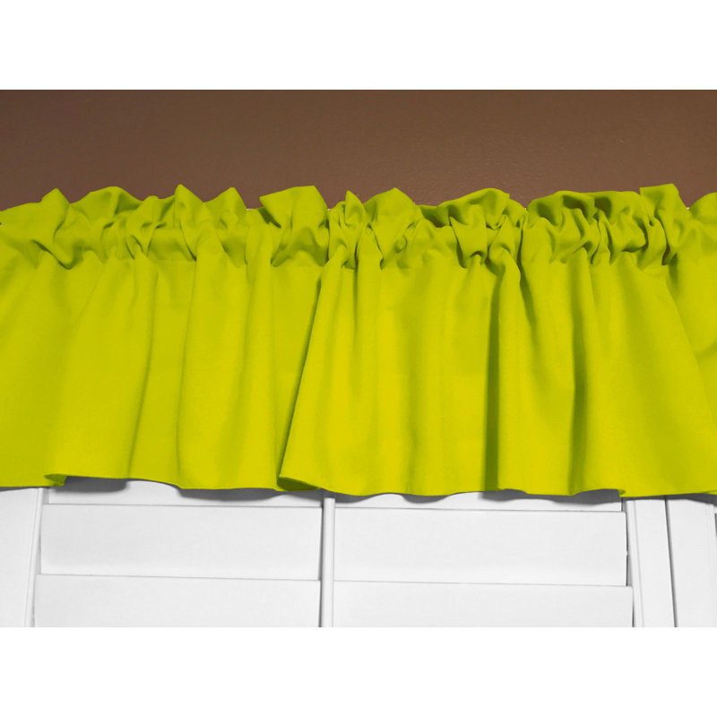 Cantonnière sur mesure l 58 po Pastorella, L 58 po x L 28 po, Jaune vif