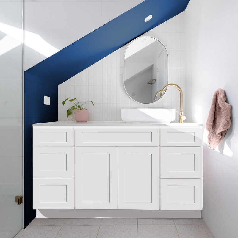 Shaker Style Bathroom Vanity Base Only, Soft Close
