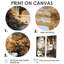 Bathroom Golden Luxe I - Blue Traditional Art Prints On Canvas-114717391-114717390-114717392