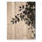 Black Leaves Shadow Silhouette II - Leaves Wood Wall Decor - On Natural Pine Wood-959572217