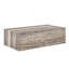 Table basse 39,3 po rectangulaire avec finition en pierre grise, centre de table moderne en bois aggloméré, aucun assemblage requis-272878941