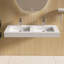 Lavabo de salle de bain mural 47 "à surface solide