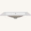 Plateau de meuble-lavabo simple 30 po - Céramique solide avec lavabo blanc, 3 trous pré-percés pour robinet central 4 po (meuble-lavabo et robinet non inclus)