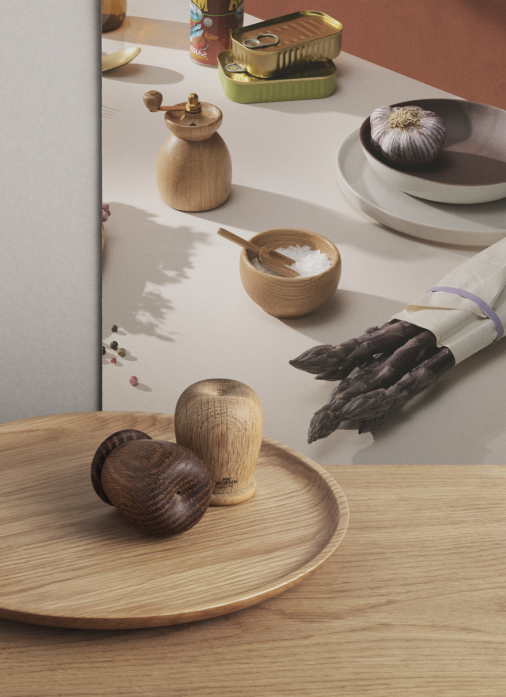 Menageri Wood Salt & Pepper Mill Set