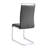 Modern Faux Leather Cantilever Dining Chairs with Chrome Base and Metal Handle (Set of 2)-2116302484