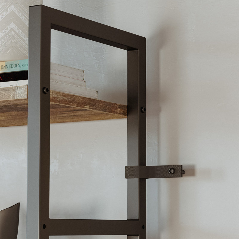 Etagere Bookcase, Industrial Brown