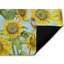  Tapis de porte tournesol antidérapant à motif de coussins recyclés, 18 po x 30 po