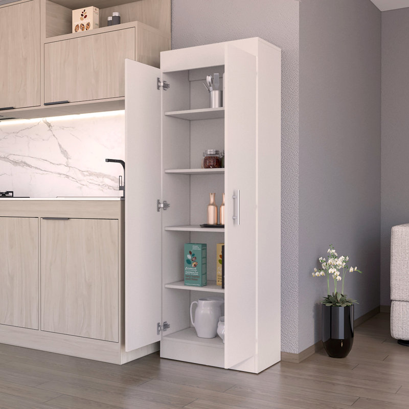 Garde-manger à 5 tablettes, Blanc