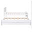 Twin Size Platform Bed With Trundle And Drawers, White