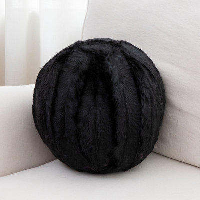Faux Fur Reversible Throw Pillow