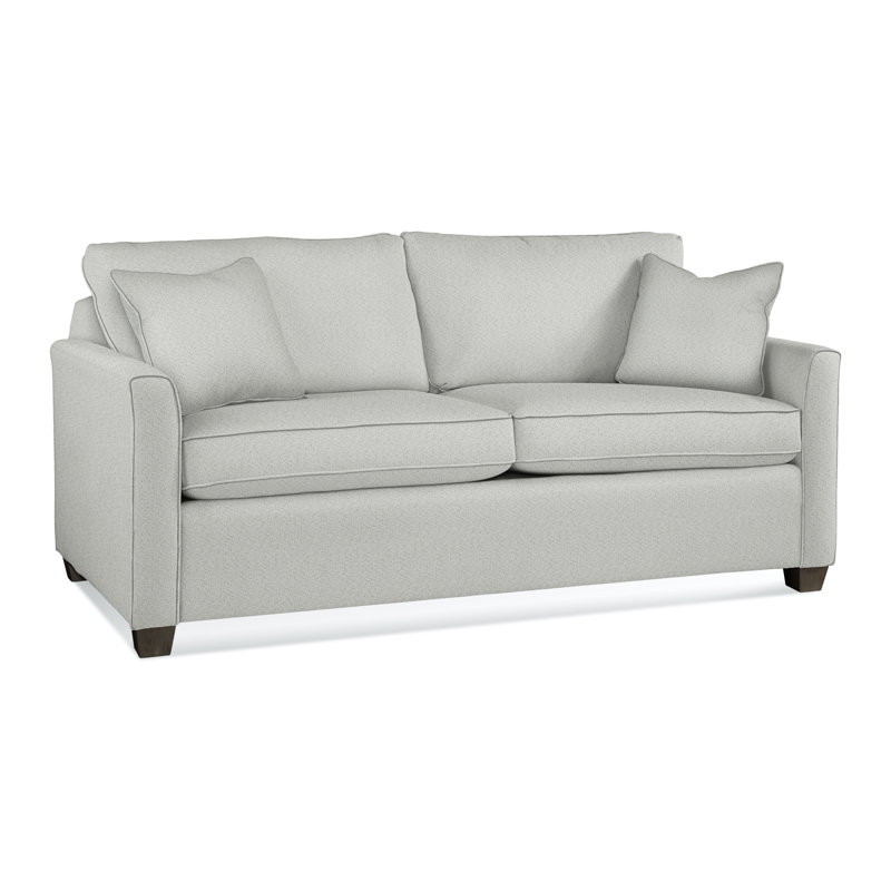Charleston 77" Sleeper Sofa , Eggshell Polyester Blend, Air Dream, Honey