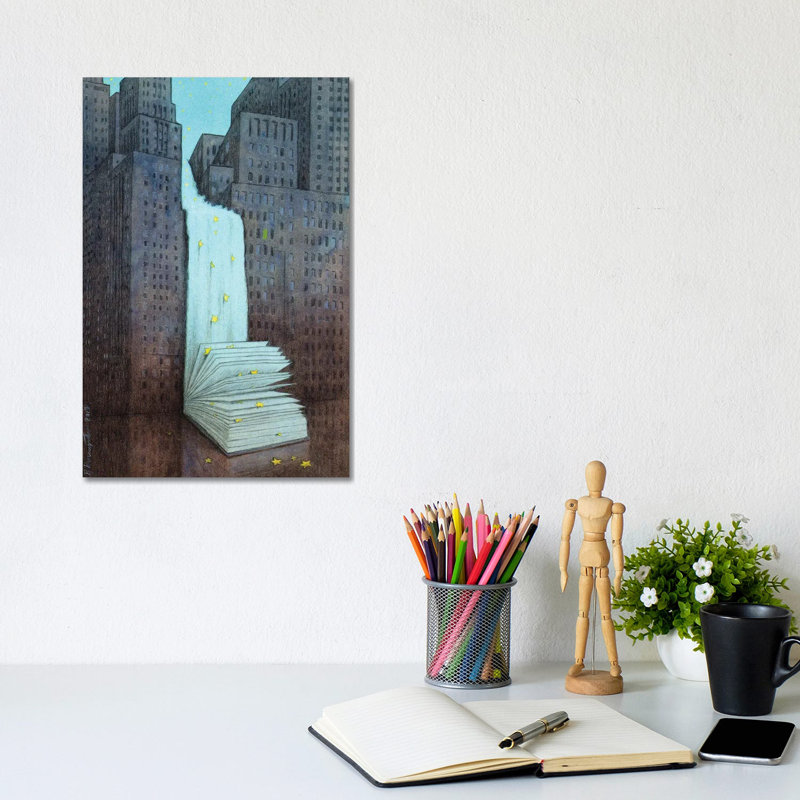 Dream Book 1 Piece Painting on Canvas, 20.32 cm H x 30.48 cm W, Wrapped Canvas