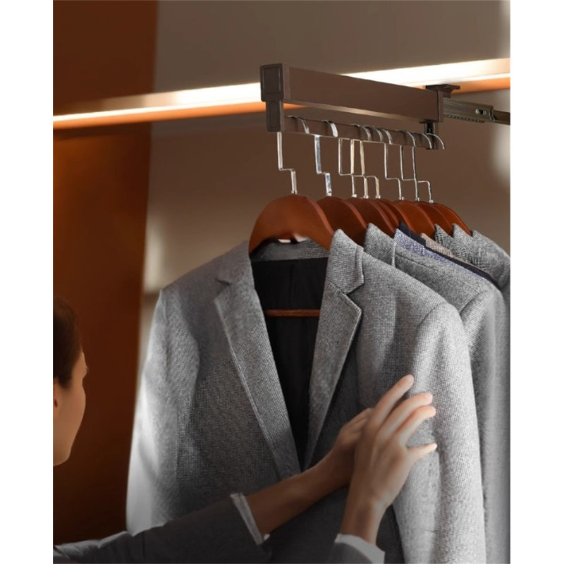 Premium Aluminum Extendable Trouser Rack With Slide Rail