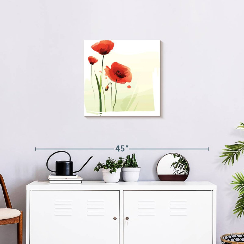 Coquelicots Harnek, H 20 po x l 20 po
