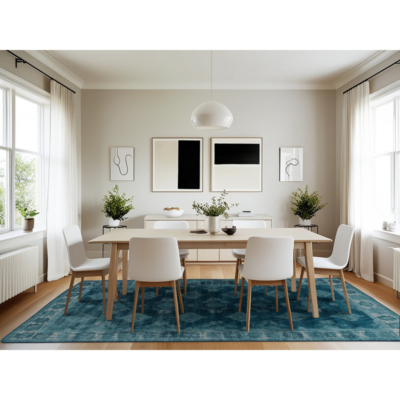 Tapis gris lavable à la machine, Rectangle 7 pi x 10 pi