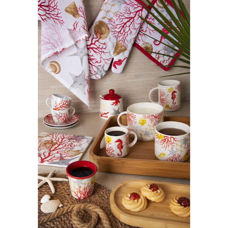 Excelsa Coral Cotton Potholder