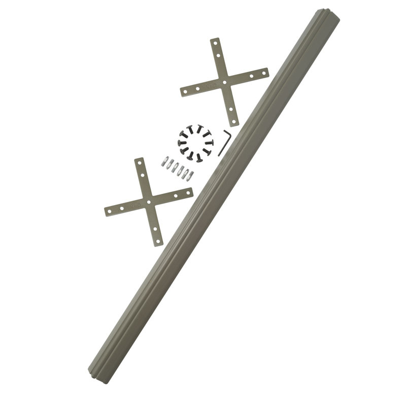 Connecteur en x compatible ProPanel, Brun clair moisson / taupe, H 42 po