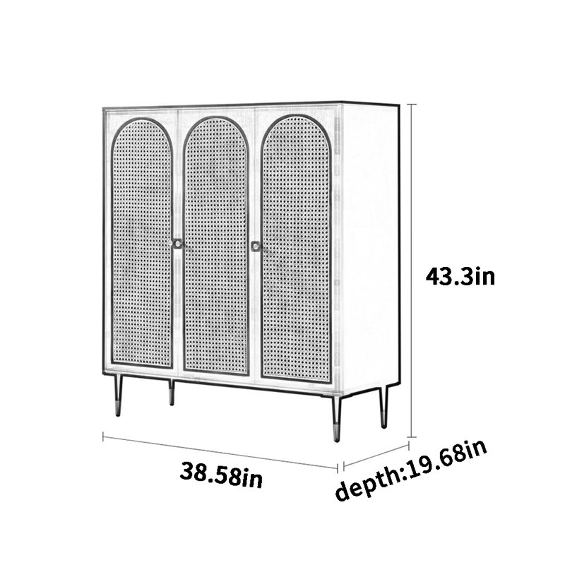 20 Pair Shoe Storage Cabinet