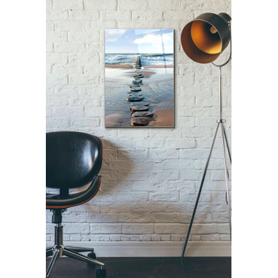 «Stepping Stones», art mural en verre acrylique