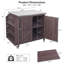 Table de rangement extérieure mobile avec plusieurs fonctions de rangement-595327925
