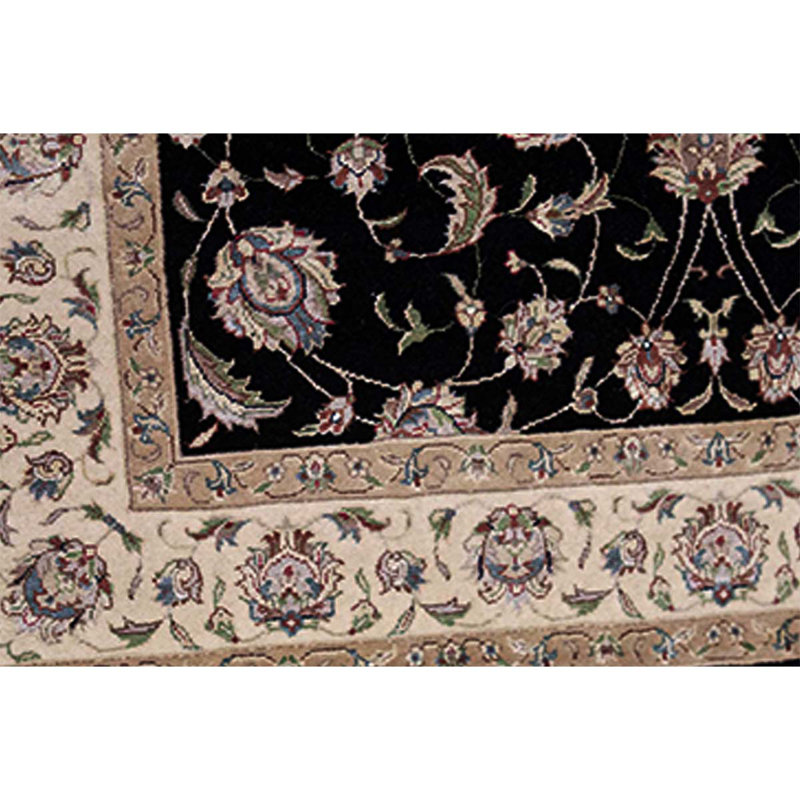 Hand Woven Wool Area Rug, Square 4' x 4'