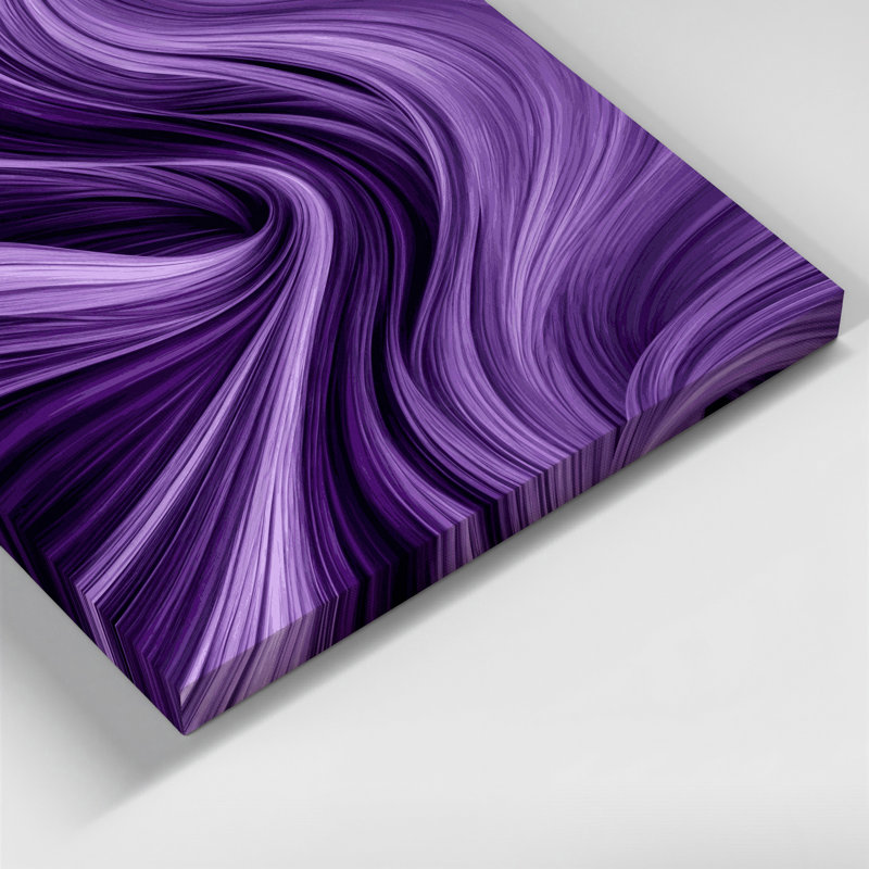 Art numérique sur toile, "Abstraction numérique 53", H 16 po x l 16 po