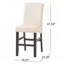 Tabourets de bar d'une hauteur de 25 po, structure en bois-1316650174