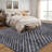 Geometric Machine Washable Rug Abstract Non Slip Living Room Rug Low Pile Thin Rug, Contemporary Neutral Rug, Non Shedding Soft Rug for Bedroom-8783008