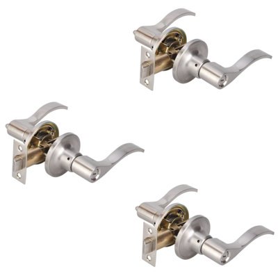 Poignée multi-levier de porte d'intimité