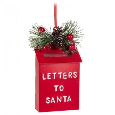 Ornement en forme de boîte aux lettres lettres au père Noël
