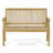 Solid Wood Teak Outdoor Bench