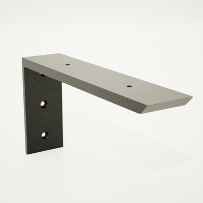 14in. x 2.5in. x 10in. The Original Regular Wood Shelf Bracket Aluminum