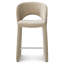 Tabouret de comptoir moderne 26,5 po entièrement revêtu de chenille-1716107935
