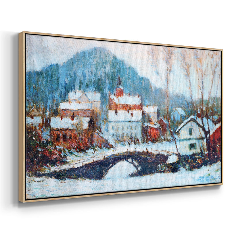 Sandviken, Norvège, 1895 02, reproduction d'art sur toile, H 17 po x l 25 po x P 2 po, Toile avec cadre naturel