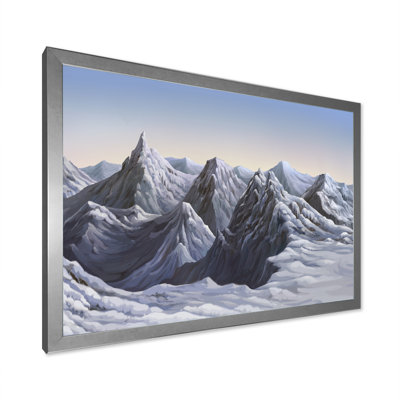 «White Winter Snow Mountain», peinture sur toile