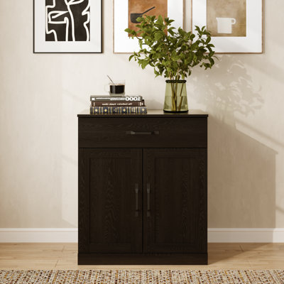 Reidy Wood Accent Cabinets With 1 Drawer & 2 Doors