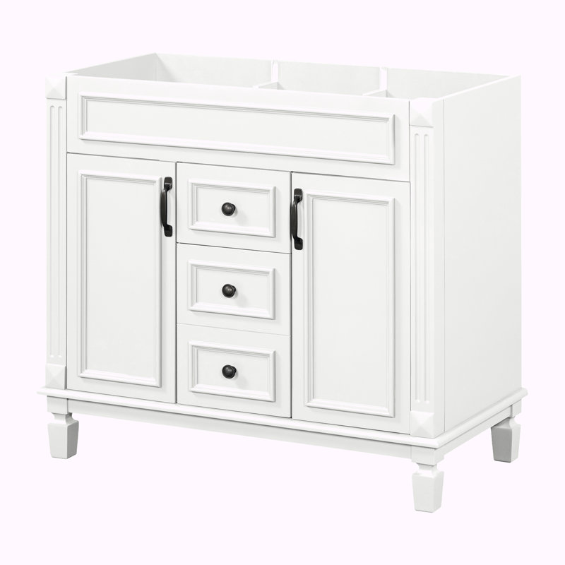 36'' Single Bathroom Vanity Base Only, White