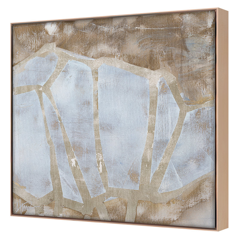 Crystalline 1 Print by Maeve Harris, Maple Framed, 36" H x 36" W