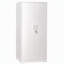 Armoire de rangement 71 po en métal blanc avec portes verrouillables et 4 tablettes réglables Armoire en acier robuste pour garage, buanderie ou entrepôt-853793800