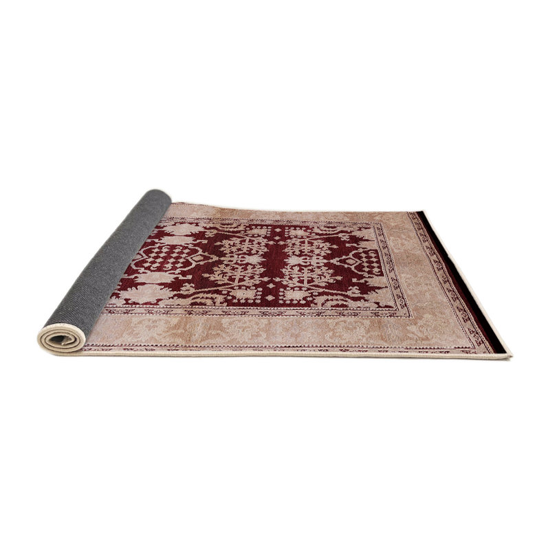 Tapis oriental rouge / beige Passerine, Rond 7 pi